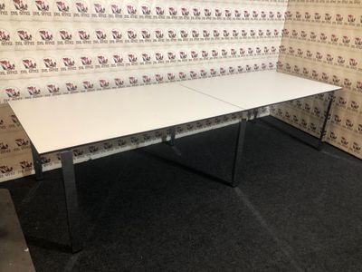 Konferenztisch Besprechungstisch Oka Desk Line 7 Puron Weiß HPL