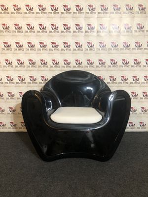 Sessel von Sitland in Schwarz / Weiß Kunststoff / Leder