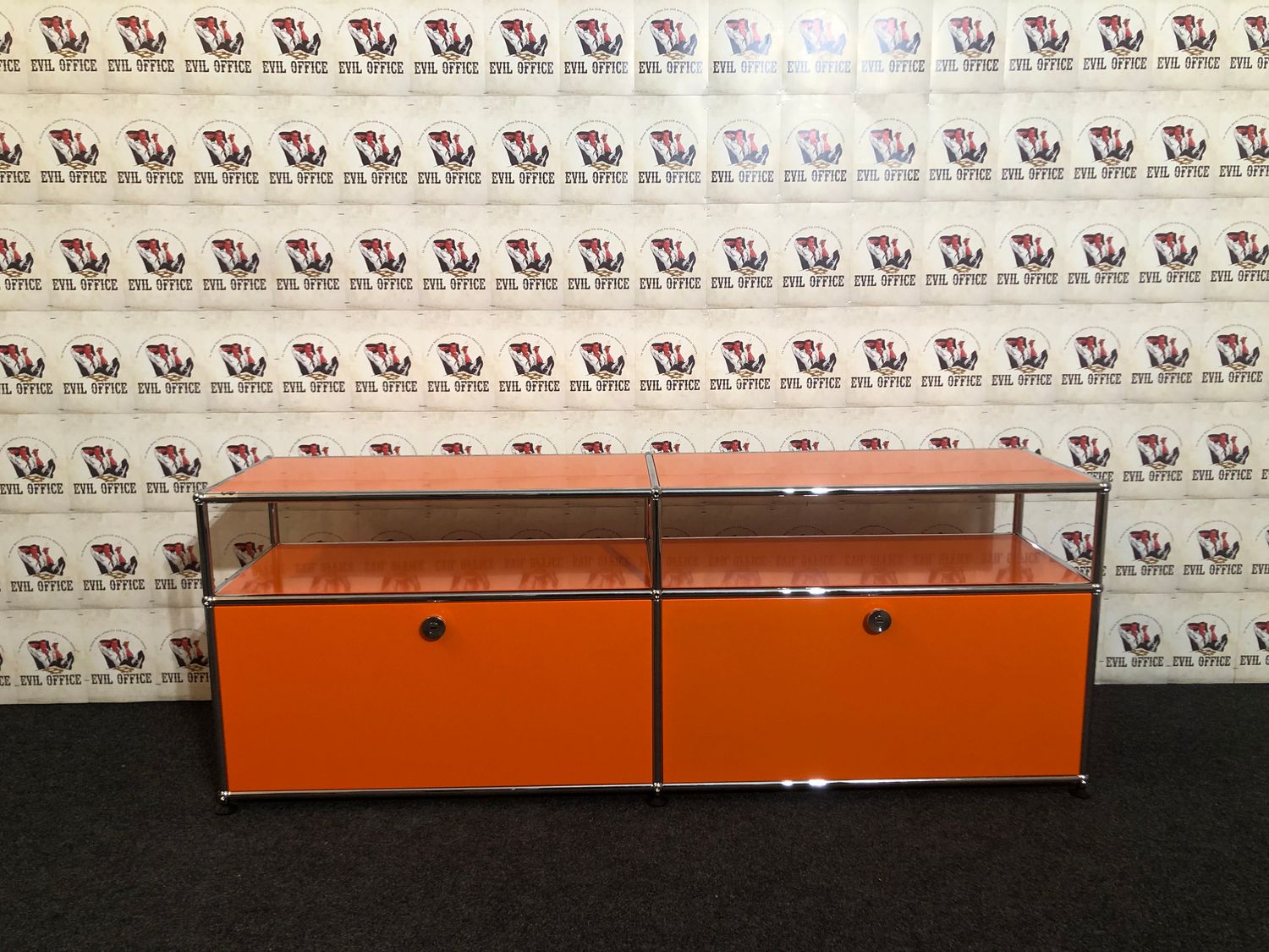 USM Haller Lowboard Orange Sideboard Softclose Design