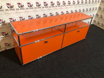 USM Haller Lowboard Orange Sideboard Softclose Design