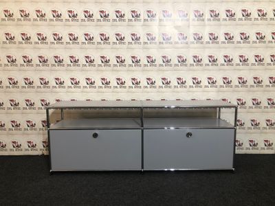 USM Haller Lowboard in Mattsilber Sideboard Softclose Design
