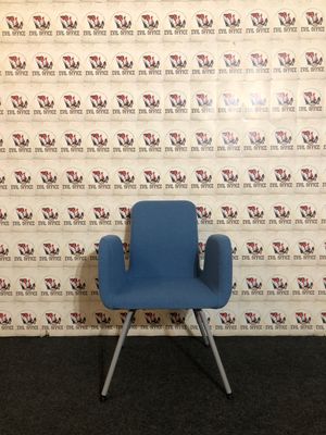 Stuhl Bürostuhl Konferenzstuhl Ikea Patrik in Blau