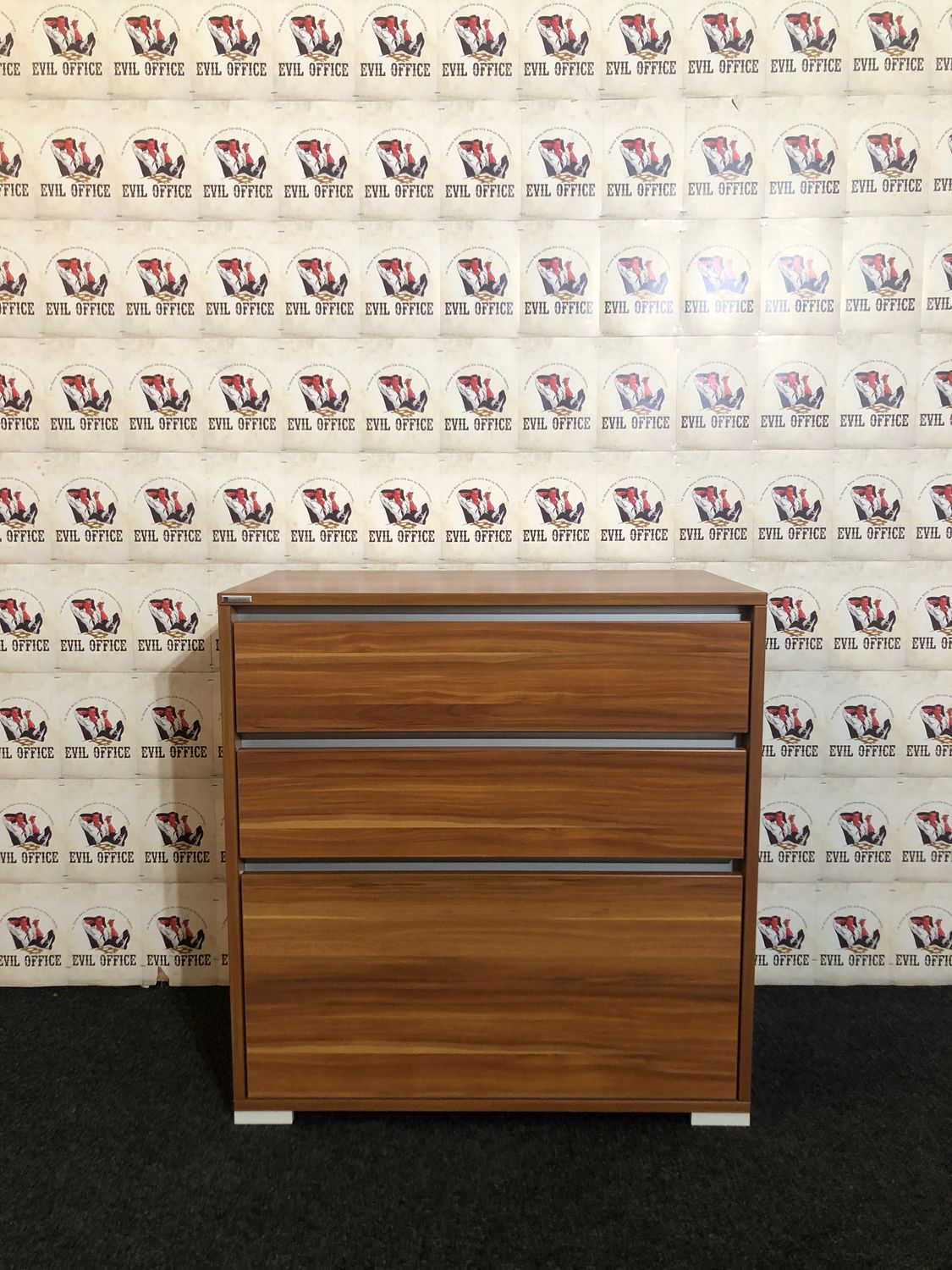 Sideboard Modulschrank von Palmberg Select mit 3 Schubladen Nussbaum