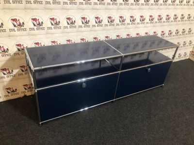 USM Haller Lowboard in Stahlblau Sideboard Softclose Design