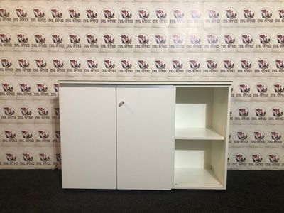 Sideboard Drehtürschrank Oka Modul LIne Glas in Weiß Rechts #3