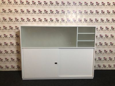 Sideboard Empfang Tresen Raumträner Wini Winea Maxx Glas Weiß #9