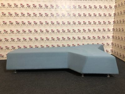 Hocker Couch von Belta in Blau Mosaik Hockerelement