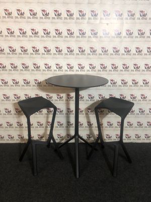 3-er Set Hocker Tisch von Plank Miura Design Konstantin Grcic Schwarz