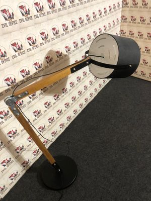 Stehlampe von Home 24 Stehleuchte Schwarz / Eiche
