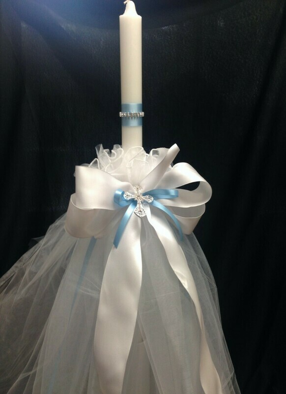 Deluxe Godparent Lambada - Decorated Candle
