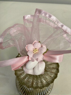 Pink Koufeta Baptism Guest Favors Boubounieres