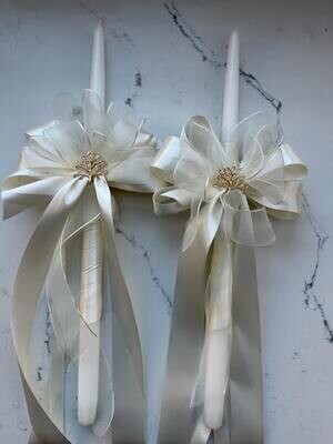 Olive Tree of Life wedding candle set
