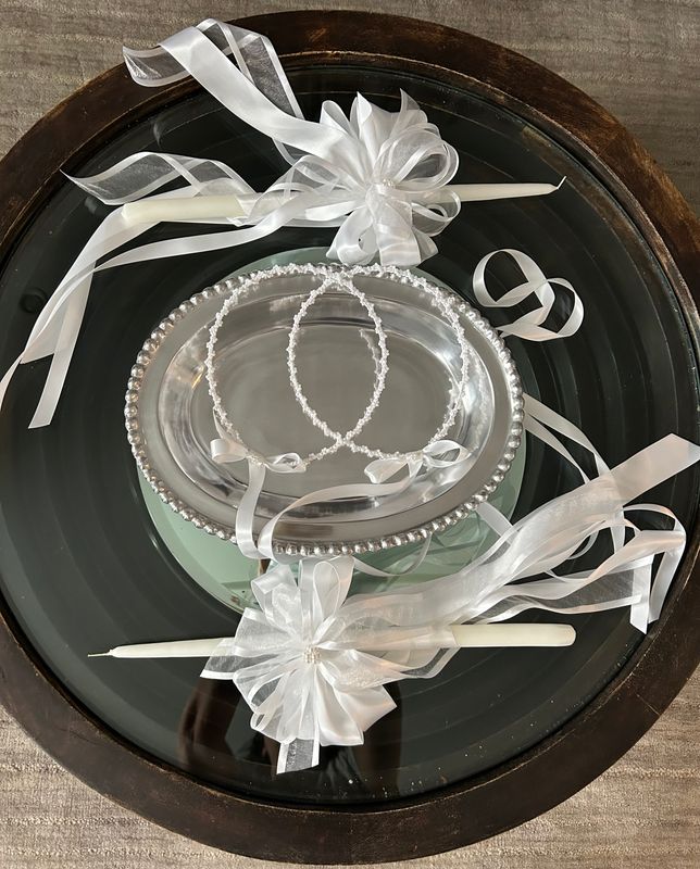 Essential Greek Church Wedding Set Oval Tray