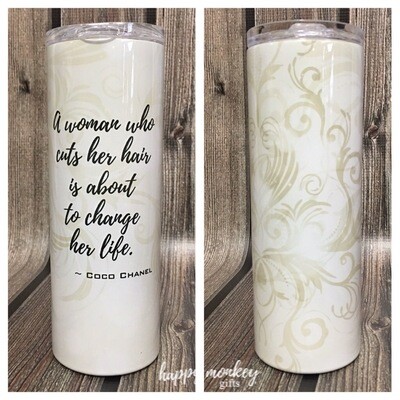 A Woman Who Cuts Her Hair Tumbler - Free Shipping