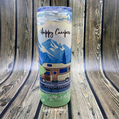Happy Camper Tumbler - Free Shipping