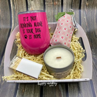 It's Not Drinking Alone if your Dog is Home Gift Box - Free Shipping