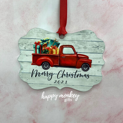 Red Truck Ornament - Free Shipping