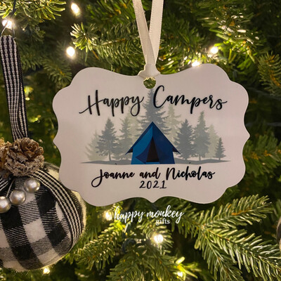 Happy Campers Tent Ornament - Free Shipping