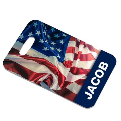 Unisub White Plastic (FRP) Bag Tags (2-Sided) - 4" x 2 3/4"