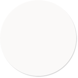 Unisub White Gloss Aluminum Circle - 2&quot; (One-sided)