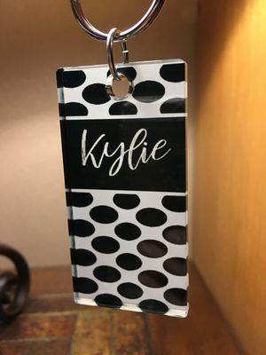 ColorLyte Sublimation Blank Acrylic Key Tag - 1.5" x 3" Rectangle