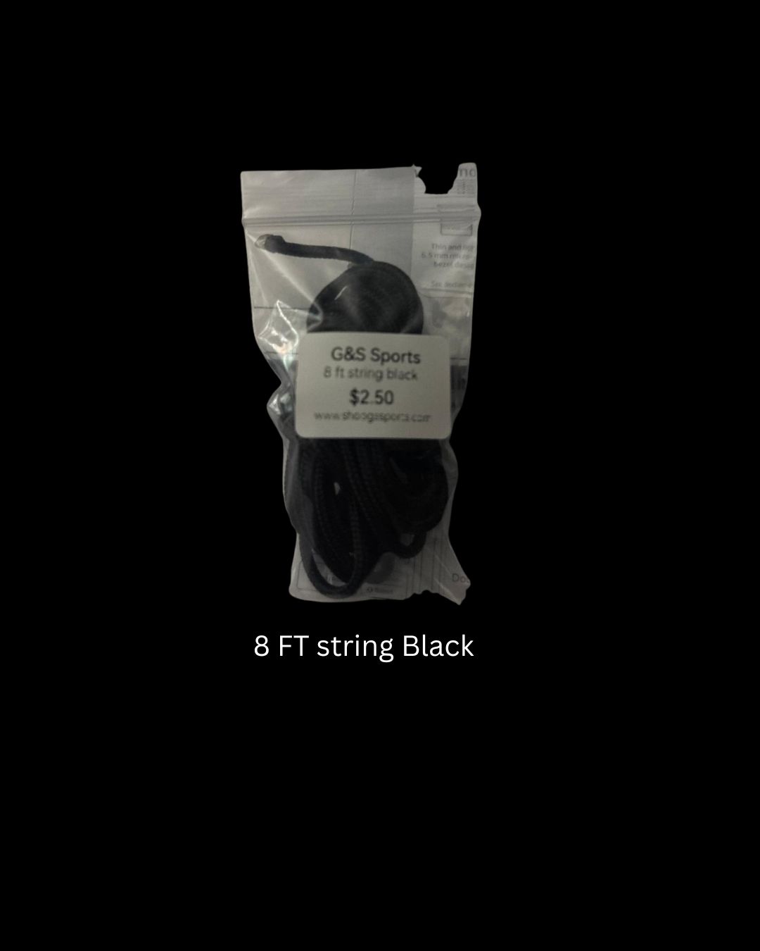 30-33" Tipped Shooting Lace 30-33" Tipped Shooting Lace, Color: Black