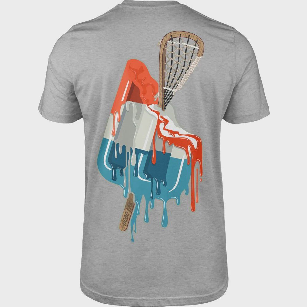 Hobo Lax Laxiscle Tee Hobo Lax Laxiscle Tee, Colour: Heather Gray, Size: Small