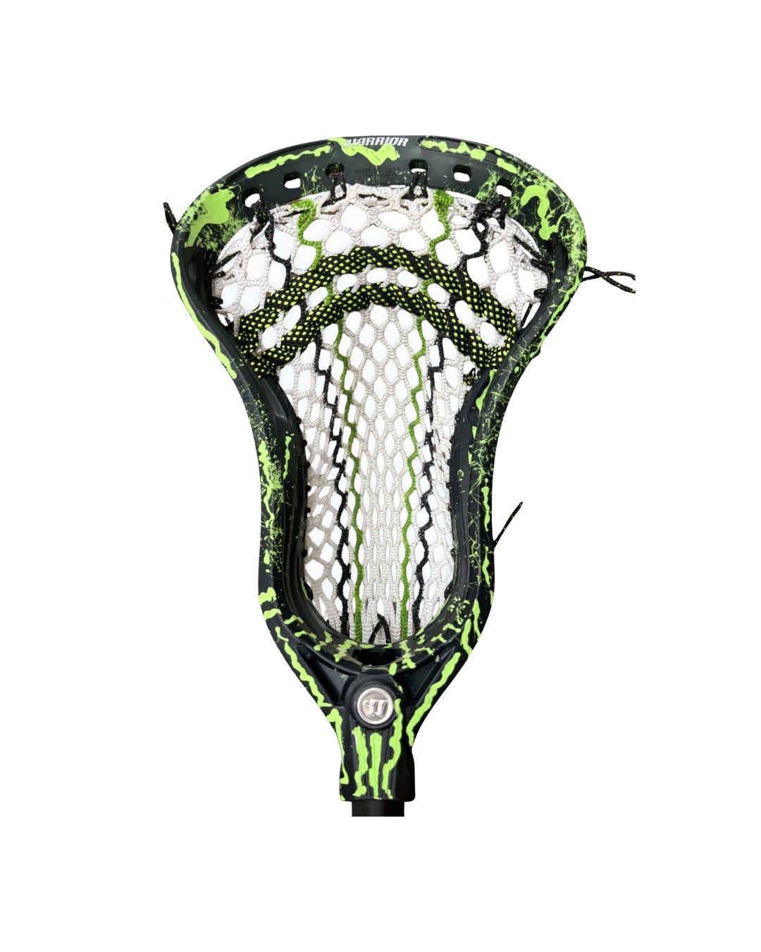 Warrior XP-D Custom dyed black/green strung head