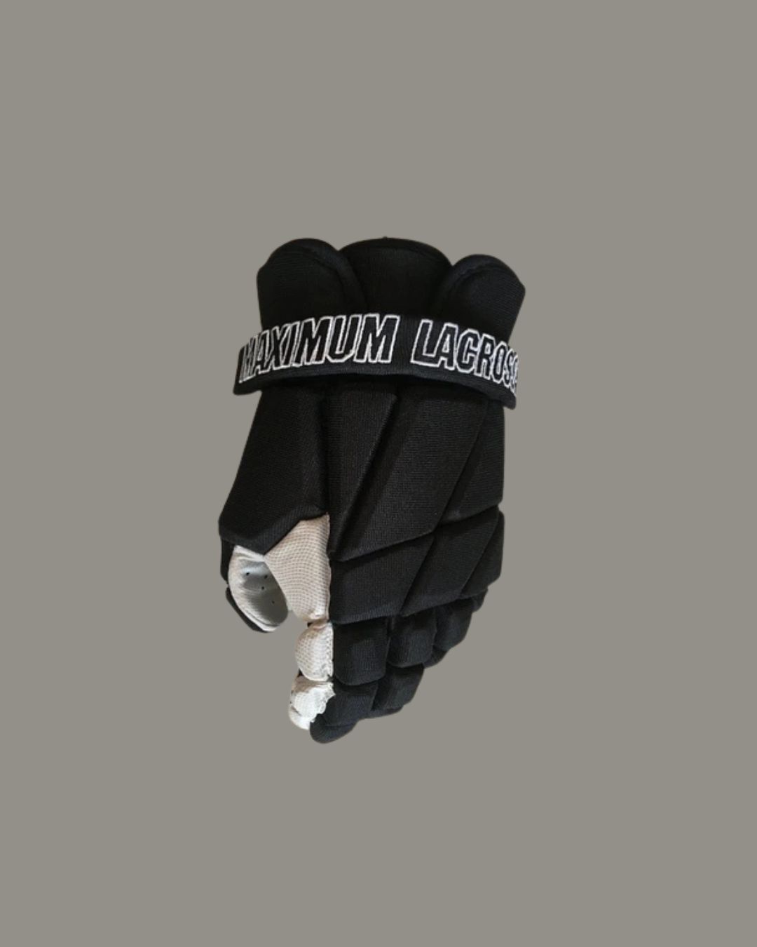 Maximum Lacrosse Box Glove, Color: Black/Black