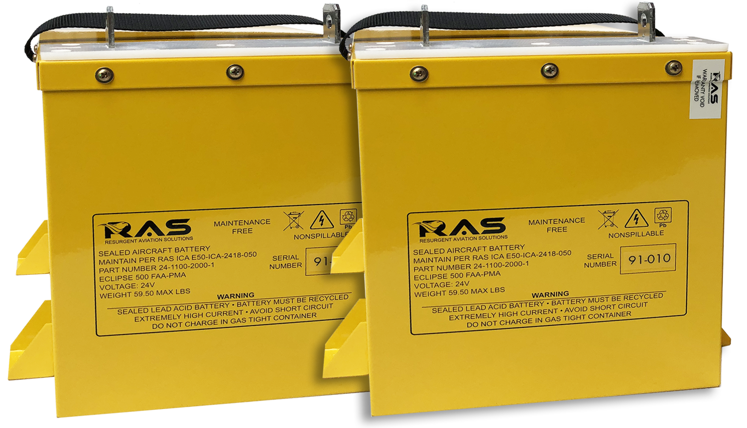 Single 34A High Capacity Battery to Dual 34 Amp-hour Battery Kit