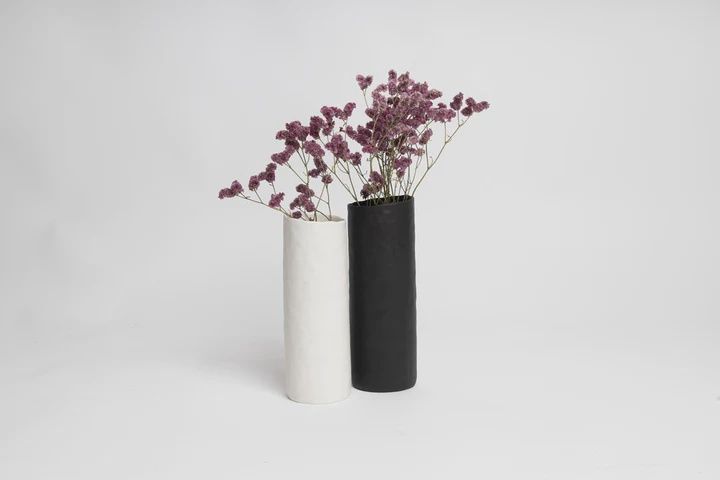 NED Bernie Vase (Tall Dimpled Natural Matte Finish)