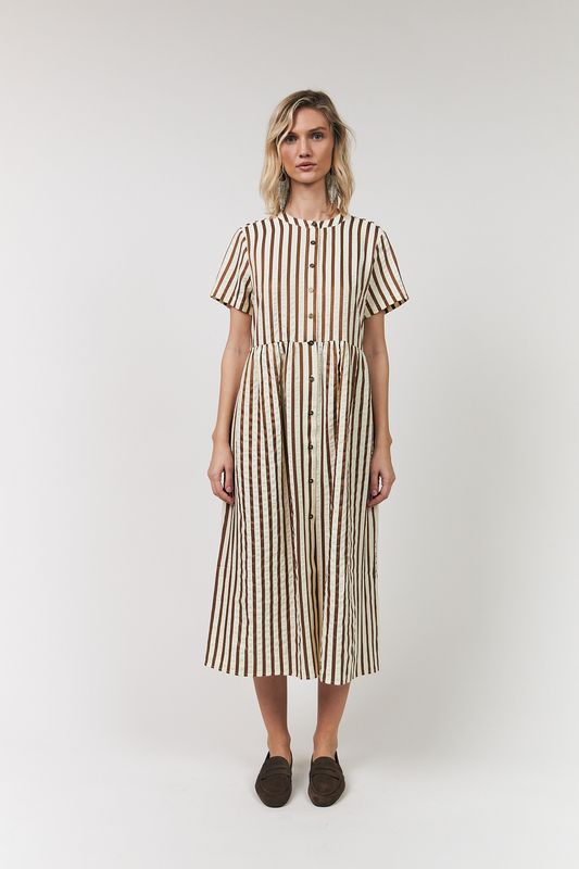 Lollys Laundry Aliya Striped Maxi Dress