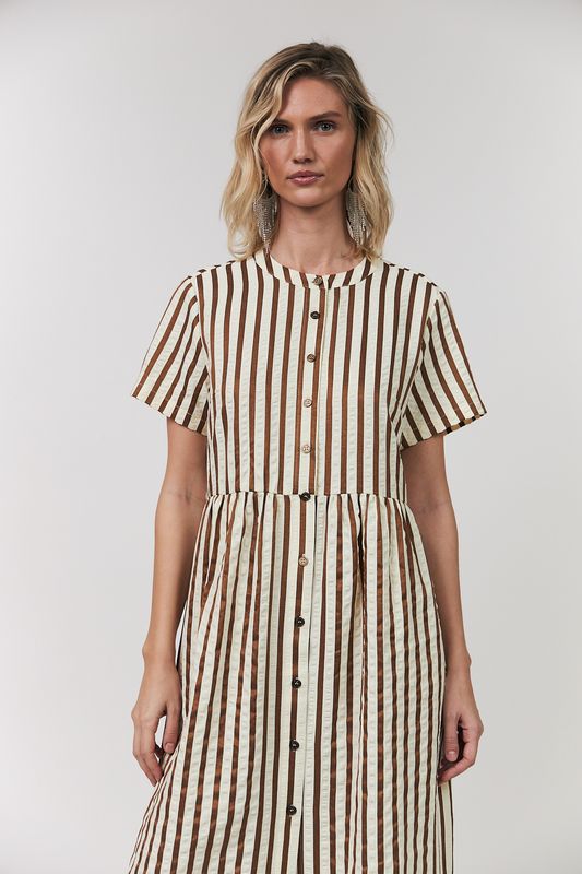 Lollys Laundry Aliya Striped Maxi Dress