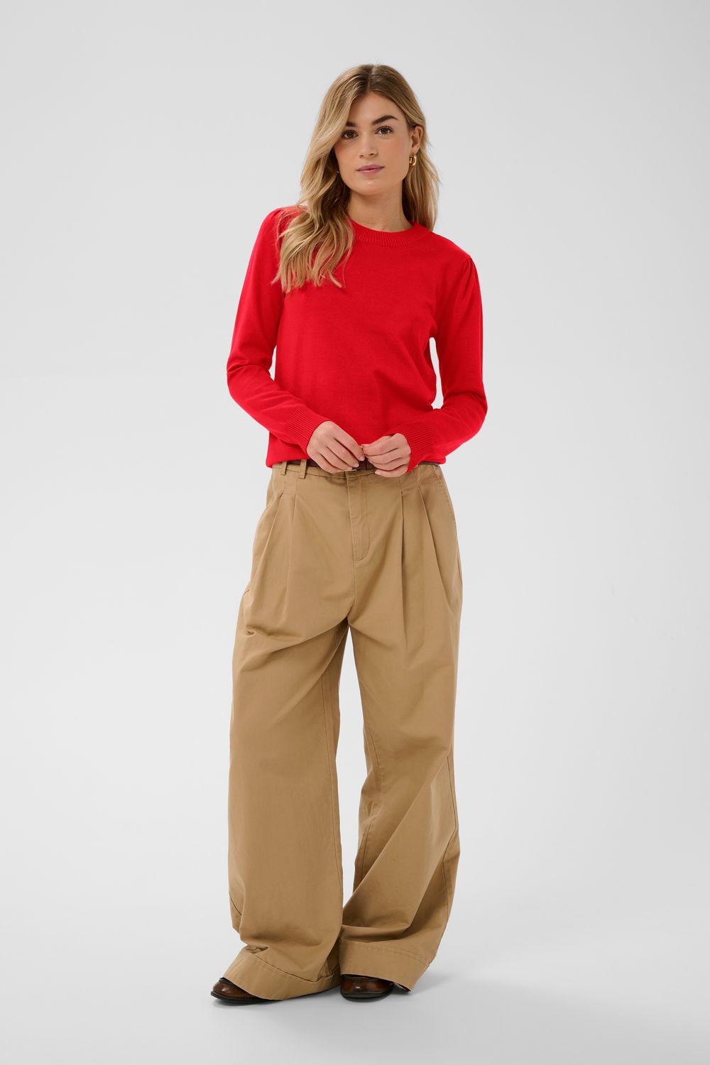 Saint Tropez Mila Long Sleeve Pullover - Poppy Red