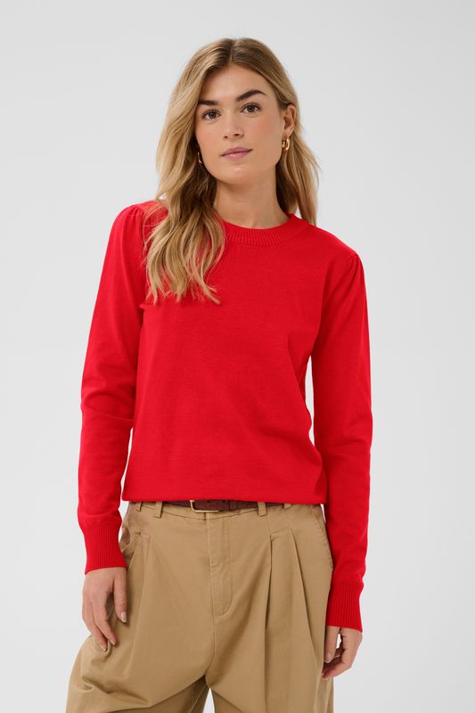 Saint Tropez Mila Long Sleeve Pullover - Poppy Red