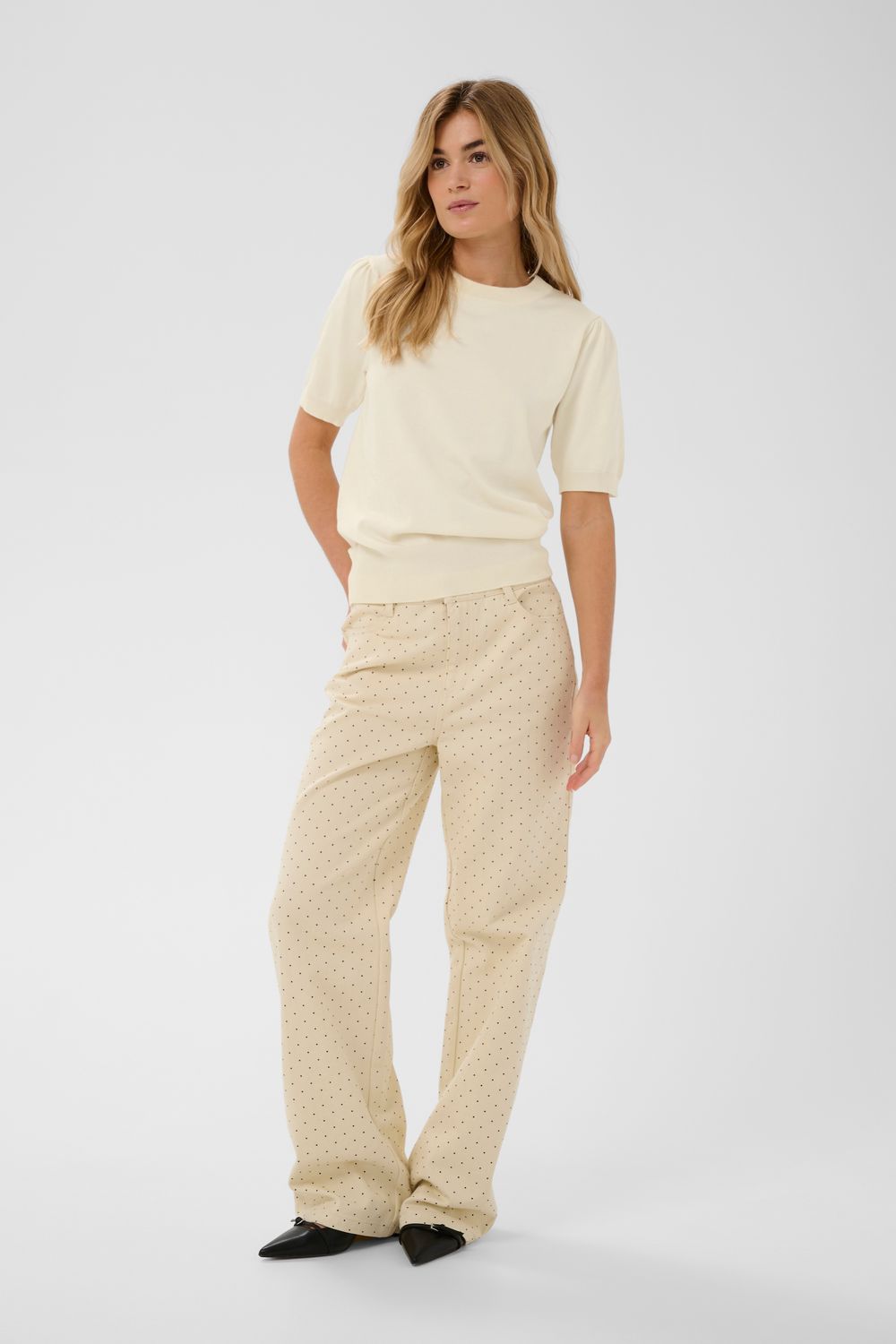 Saint Tropez Mila Short Sleeve Pullover - Seedpearl