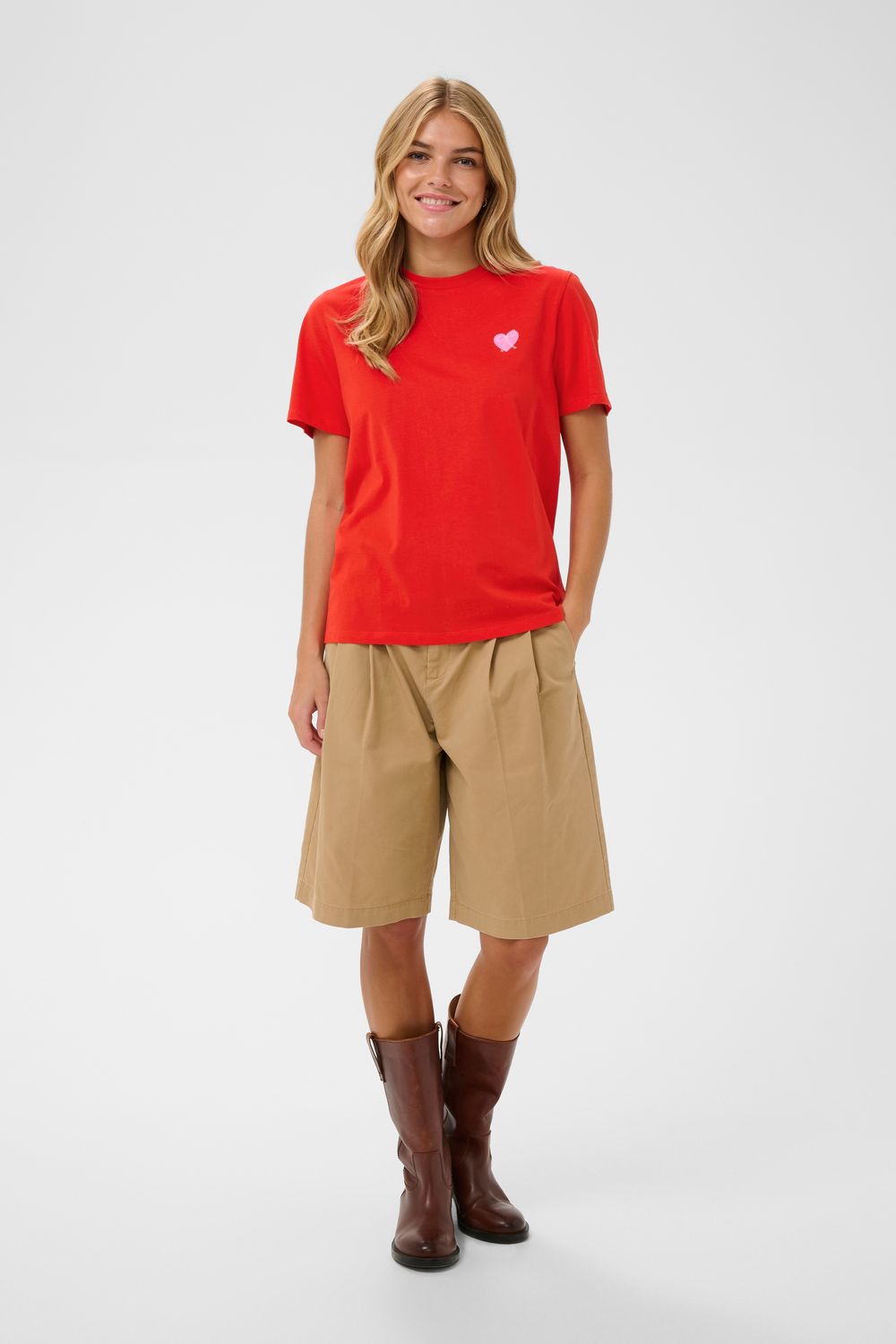 Saint Tropez Pextan T-Shirt - Fiery Red