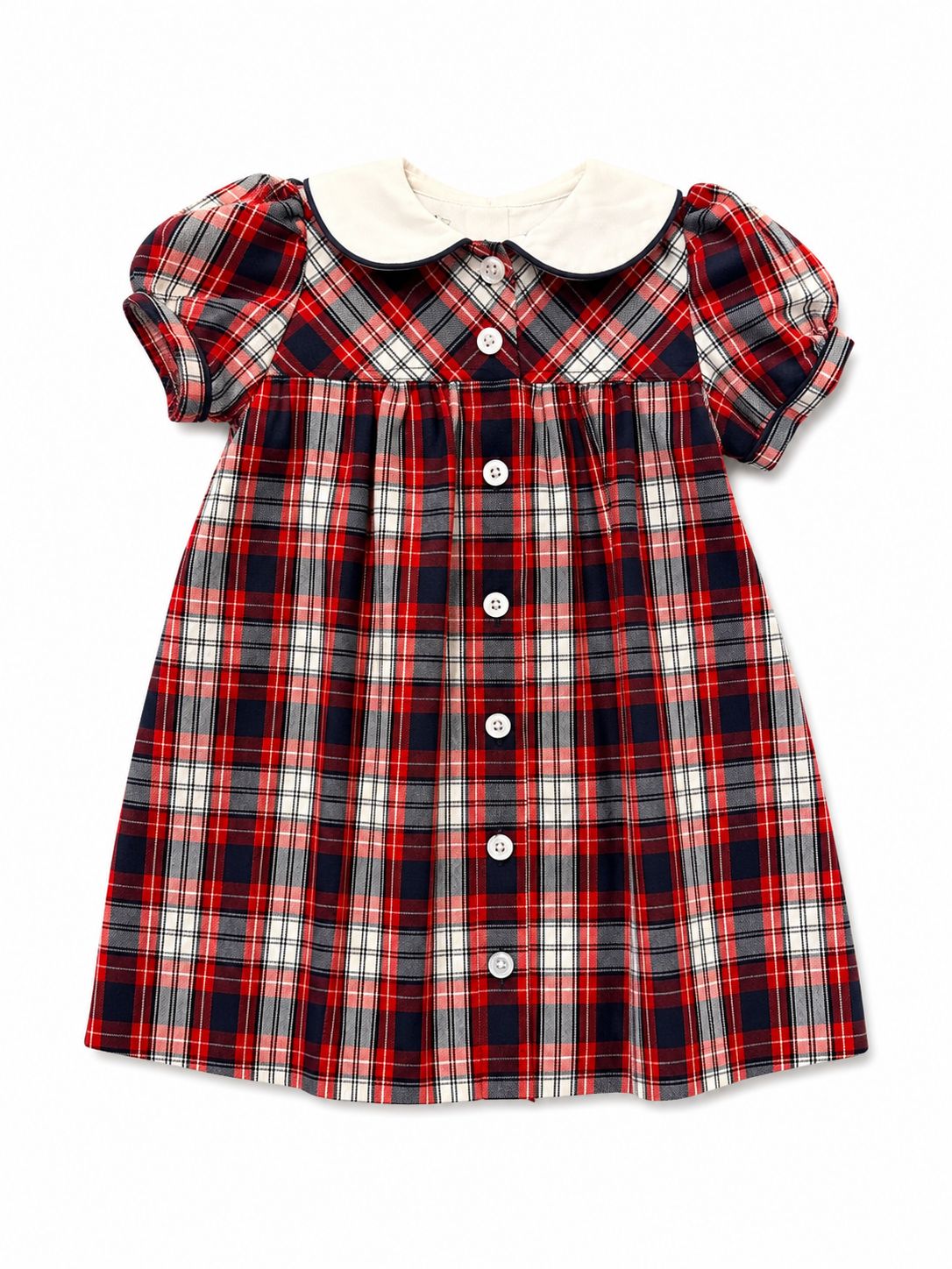 Plaid Peter Pan Collared Dress