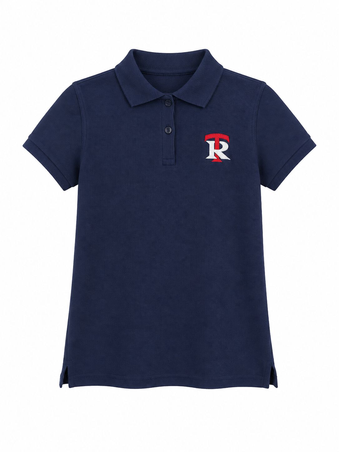 Navy Ladies' Fit Shirt w Logo