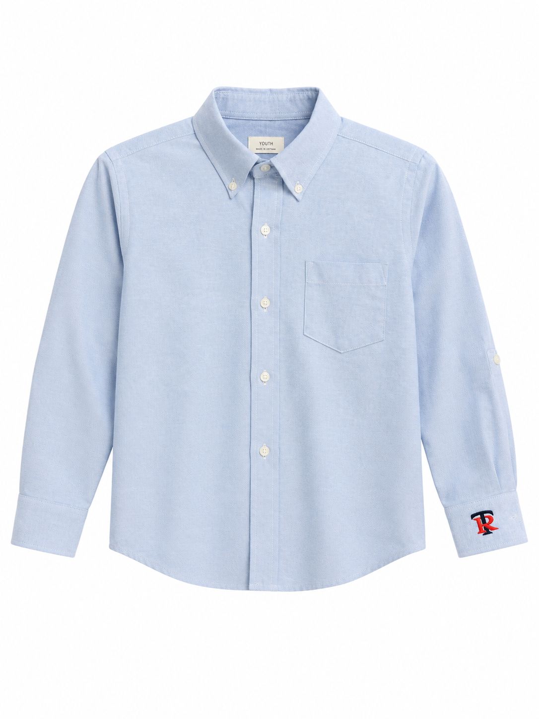 Blue l/s  Oxford  w/Logo