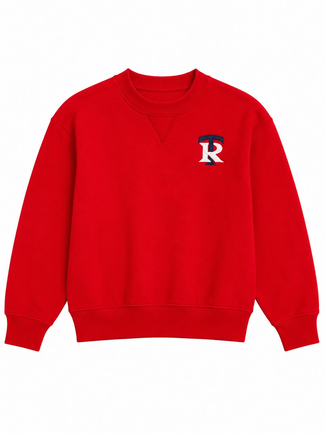 Red Crewneck Shirt w/Logo