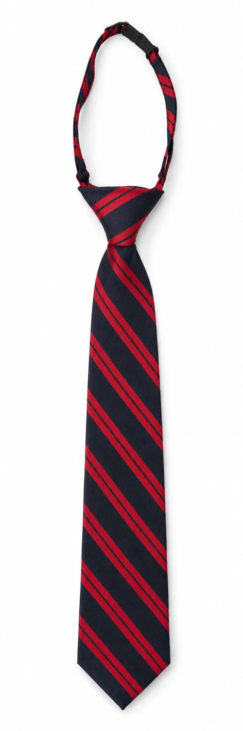Navy &amp; Red Striped Tie