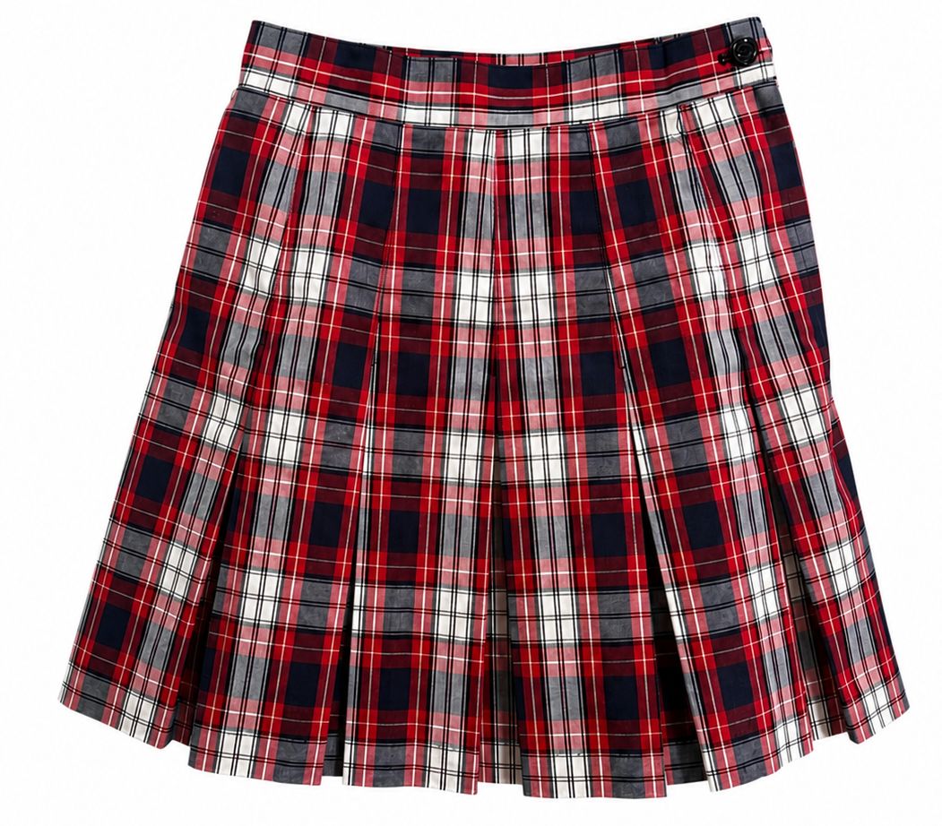 Plaid Box Pleat Skirt MIDDLE/HIGH SCHOOL