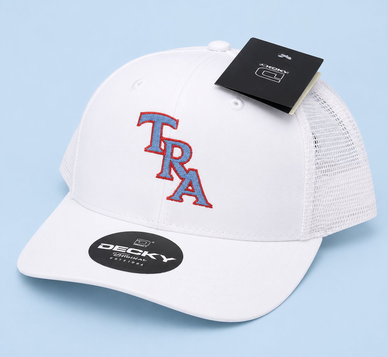 White youth baseball hats