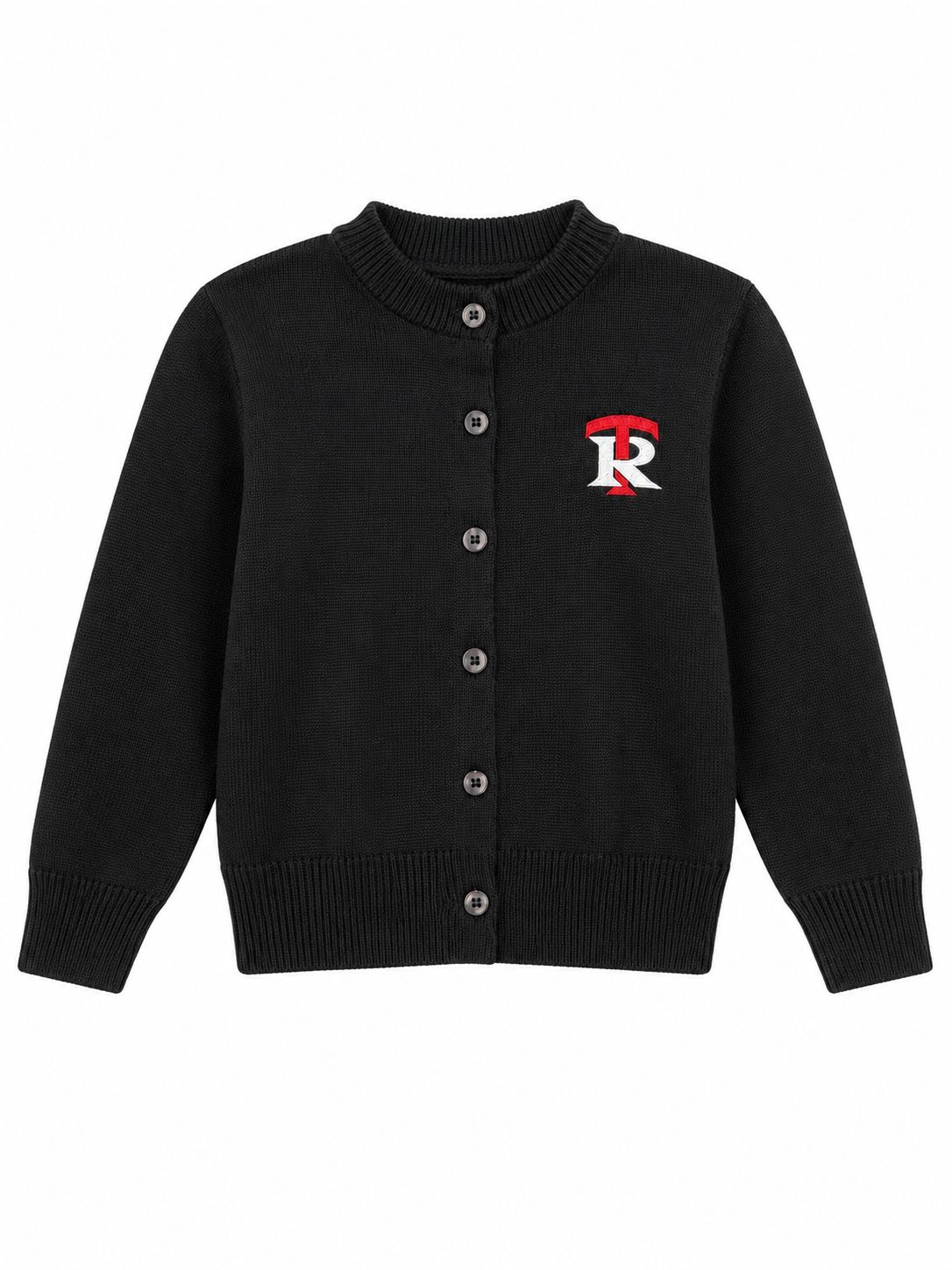 Navy Cardigan w/ Logo