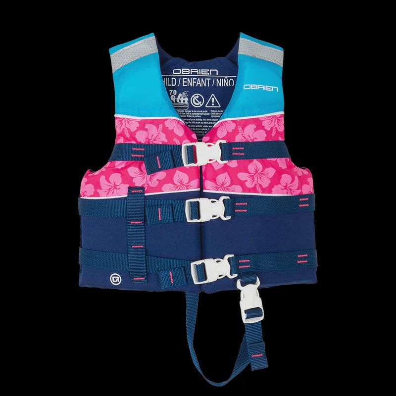 O'BRIEN CHILD 25 (30-50#) NYLON LIFEJACKET - COLOR:PNK;SIZE:30-50#