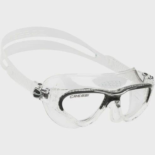 CRESSI COBRA ADULT GOGGLE, Color: BLK/CLR LENSE