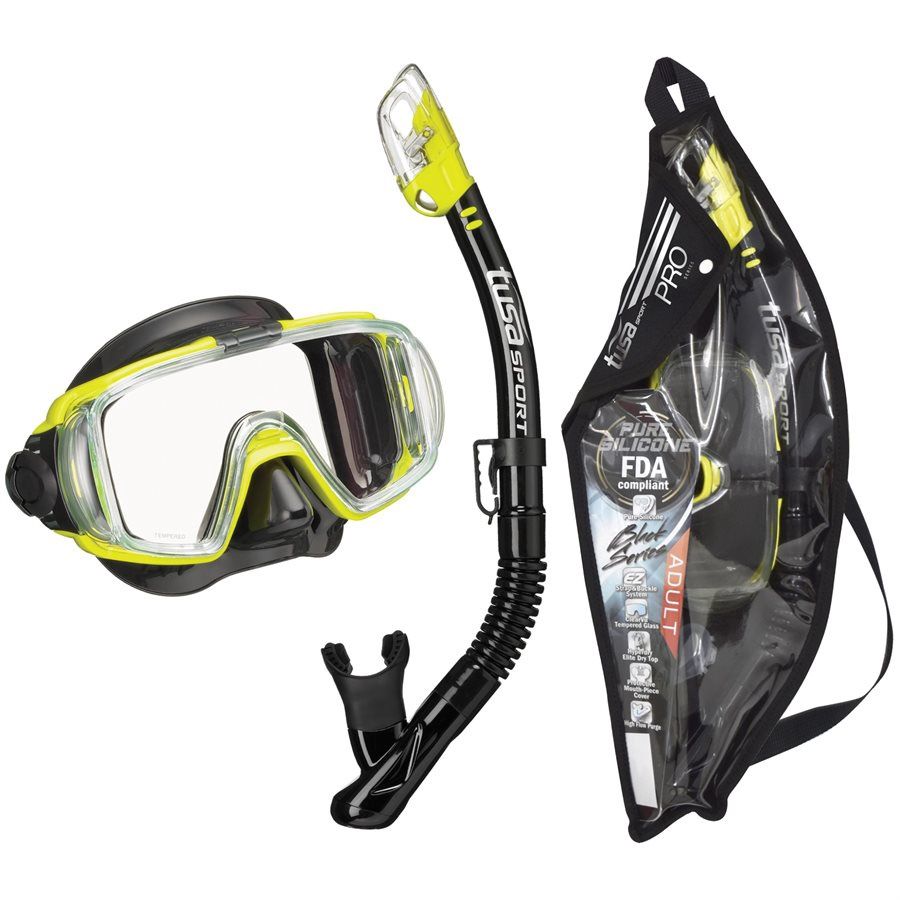 TUSA Visio Tri-Ex Adult Combo MASK DRY SNORKEL