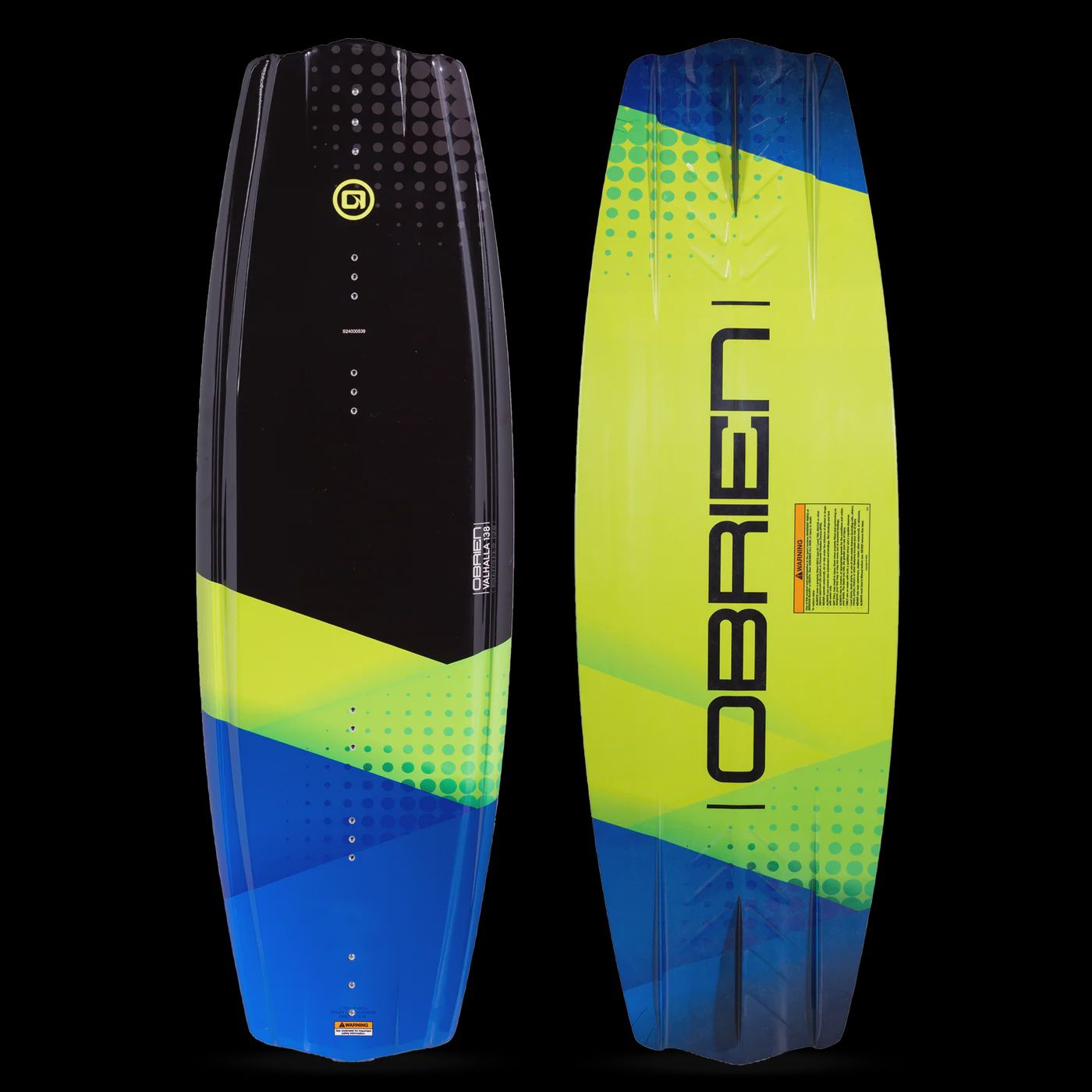 O'BRIEN VALHALLA 138 (130-210#) WAKEBOARD W/ BORDER - BORDER:7-10