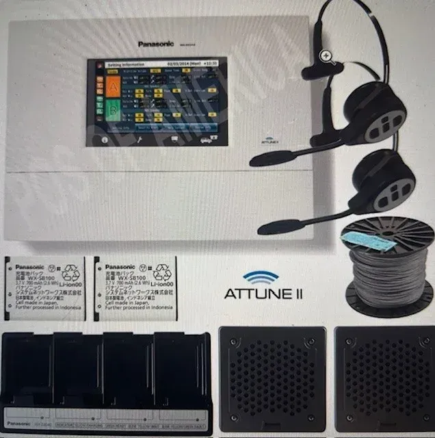 Panasonic Attune II HD Drive Thru System New with 2 WXC-457 or WXC-458 Headsets Single Lane 2 Year Warranty Panasonic Attune II HD Drive Thru System New with 2 WXC-457 or WXC-458 Headsets Single Lane 2 Year Warranty